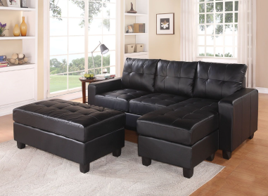 Black Lounge Sectional
