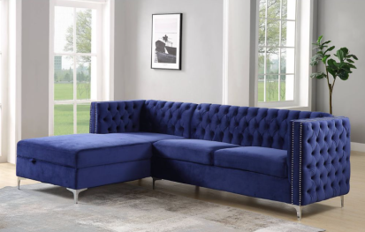 Blue Lux Sectional
