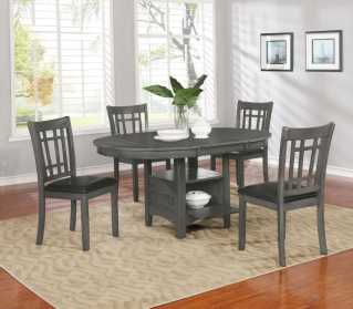 Camden Expandable Dining Set in Grey