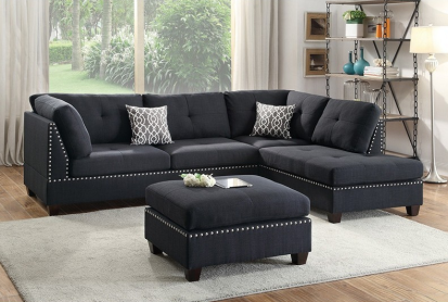 Classy Black Sectional