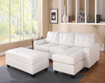 White Lounge Sectional