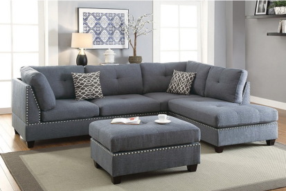Lux Grey Sectional Sofa