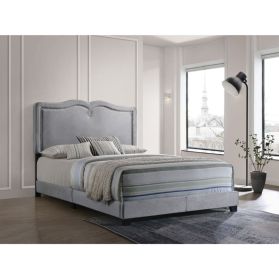 Velvet Gray Bed