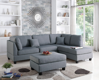 Sleek Grey Sectional