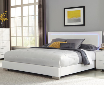 Sleek LED Bed