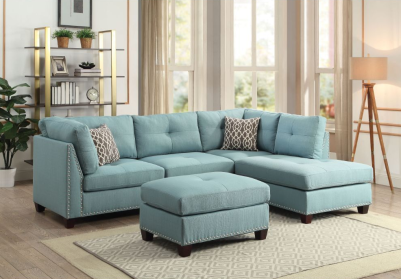 Teal Fashion Sectional Sofa